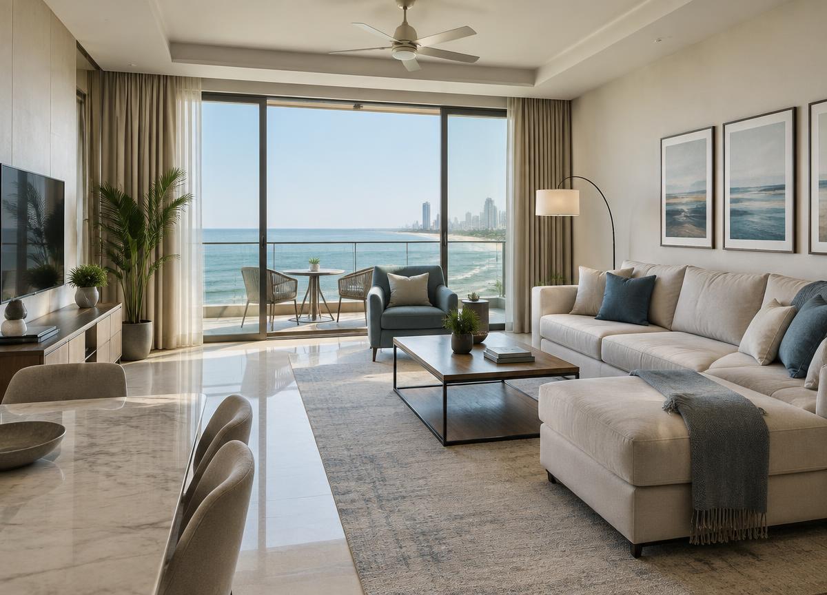 Sea-facing apartment for flexible stays in Clifton Block 2