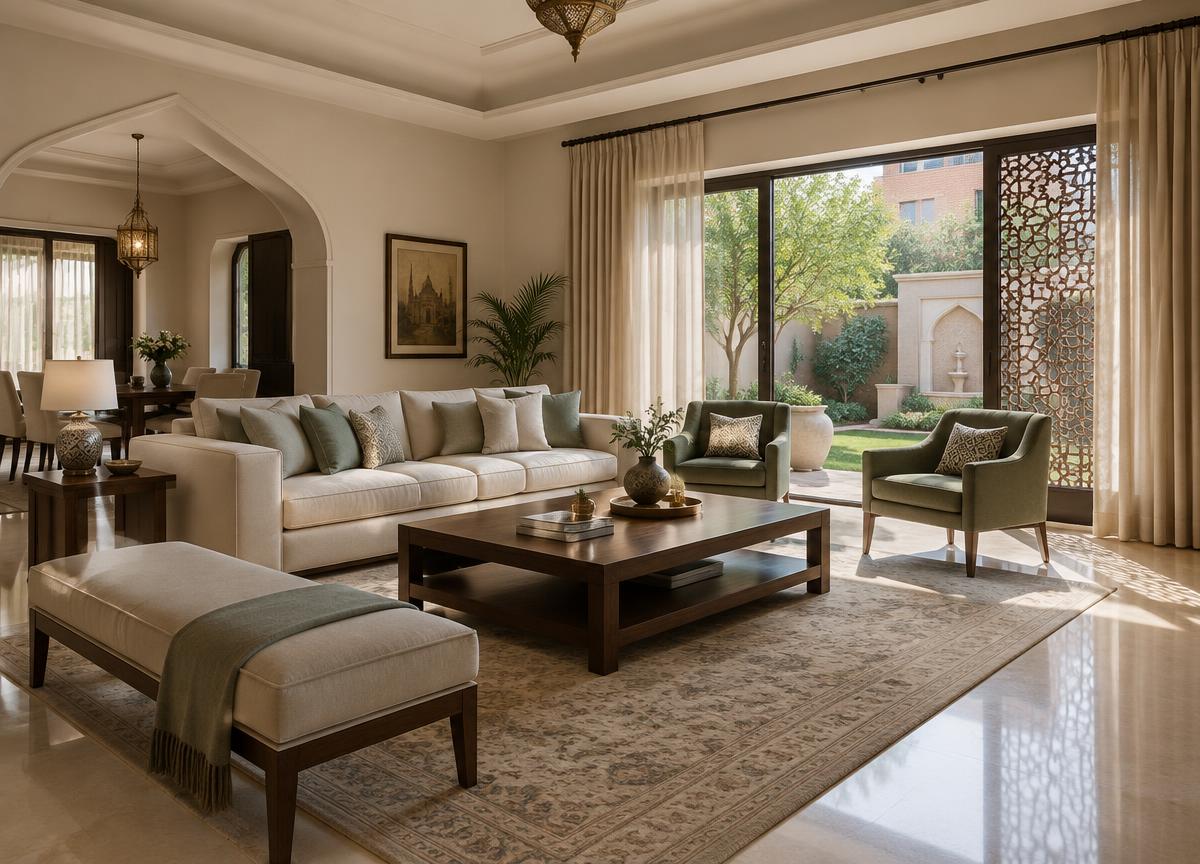 Garden residence with crafted details in DHA Phase 6